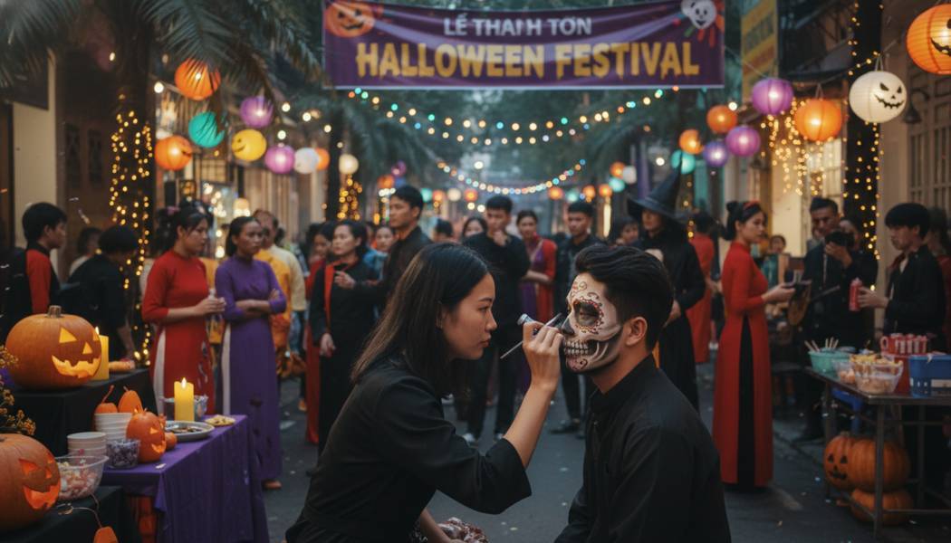 Dịch Vụ Vẽ Mặt Halloween Tại Quận 2. Anh 1
